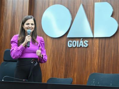 Foto da Notícia: Gisela Cardoso fala sobre empreendedorismo feminino na 2ª Conferência Estadual da Mulher Advogada da OAB-GO