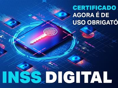 Foto da Notícia: Certificado Digital A3 passou a ser obrigatório para a acessar o sistema do INSS 