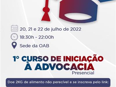Foto da Notícia: OAB-MT de Tangará da Serra oferece curso de iniciação à advocacia para novos inscritos e estagiários