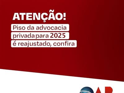 Foto da Notícia: OAB-MT divulga piso salarial da advocacia para 2025 